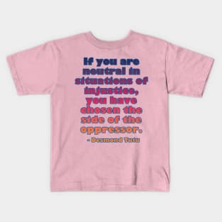 Black History Month - Desmond Tutu Kids T-Shirt